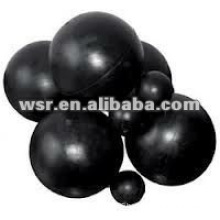 Molded rubber balls for air valve